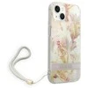 Dėklas GUESS kietas gėlių dirželis GUOHCP14MHFLSU galinis dangtelis, Apple, iPhone 14 Plus, Violetinė, 6,7 "