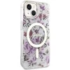 Dėklas GUESS GUHMP14MHCFWST IPHONE 14 PLUS / 15 PLUS 6.7 "TRANSPARENT HARDCASE FLOWER MAGSAFE