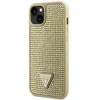 Guess GUHCP14MHDGTPD Apple iPhone 14 Plus/ 15 Plus 6.7″auksinis kietas dėklas Rhinestone Triangle