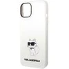 Karl Lagerfeld dėklas, skirtas iPhone 14 Plus 6,7 KLHCP14MSNCHBCH baltas HC Silicone NFT Choupette