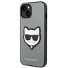 Karl Lagerfeld KLHCP14MSAPCHG Apple iPhone 14 Plus / 15 Plus 6,7″ kietas dėklas sidabrinis Saffiano Choupett
