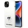 Karl Lagerfeld dėklas, skirtas iPhone 14 Plus 6,7 KLHCP14MSNCHBCH baltas HC Silicone NFT Choupette