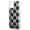 Karl Lagerfeld KLHCP14MLMNMK iPhone 14 Plus / 15 Plus 6,7″ kietas dėklas juodos spalvos Liquid Glitter Monog