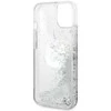 Karl Lagerfeld KLHCP14MLNCHCS Apple iPhone 14 Plus / 15 Plus 6,7″ sidabrinis kietas dėklas Glitter Choupette