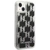 Karl Lagerfeld KLHCP14MLMNMK Apple iPhone 14 Plus / 15 Plus 6,7″ kietas dėklas juodos spalvos Liquid Glitter Monog