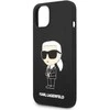 Dėklas Karl Lagerfeld KLHCP14MSNIKBCK IPHONE 14 PLUS / 15 PLUS 6.7 "HARDCASE Juodas / Juodas SILICONE IKONIK