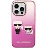 Karl Lagerfeld KLHCP14MTGKCP iPhone 14 Plus 6,7 colio kietas dėklas, eilinis/rožinis gradientas Karl & Choupette