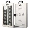 Karl Lagerfeld KLHCP14MPGKLSKG Apple iPhone 14Plus / 15 Plus 6,7″ kietas dėklas pilkos spalvos Monogram Stripe