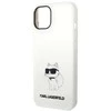 Karl Lagerfeld KLHMP14MSNCHBCH Apple iPhone 14 Plus /15 Plus 6,7″ kietas dėklasbaltos spalvos Silicone Choupette MagSafe