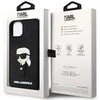 Karl Lagerfeld KLHCP14M3DRKINK Apple iPhone 14 Plus / 15 Plus 6.7″ juodos spalvos kietas dėklas Rubber Ikonik 3D