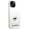 Karl Lagerfeld KLHMP14MSNCHBCH Apple iPhone 14 Plus /15 Plus 6,7″ kietas dėklasbaltos spalvos Silicone Choupette MagSafe
