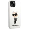 Dėklas Karl Lagerfeld KLHCP14MSNIKBCH IPHONE 14 PLUS / 15 PLUS 6.7 "HARDCASE Baltas / Baltas SILICONE IKONIK