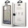 Apple iPhone 14 Plus Karl Lagerfeld dėklas Liquid Glitter RSG (KLHCP14MLCRSGRK) juodos spalvos