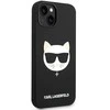 Karl Lagerfeld KLHMP14MSLCHBK Apple iPhone 14 Plus / 15 Plus 6,7″ kietas dėklas juodos spalvos Silicone Choupette