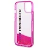 Karl Lagerfeld KLHCP14MLCKVF Apple iPhone 14Plus / 15 Plus 6,7″ rožinės spalvos kietas dėklas Liquid Glitter Elong