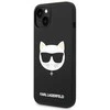 Karl Lagerfeld KLHMP14MSLCHBK Apple iPhone 14 Plus / 15 Plus 6,7″ kietas dėklas juodos spalvos Silicone Choupette