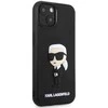 Karl Lagerfeld KLHCP14M3DRKINK Apple iPhone 14 Plus / 15 Plus 6.7″ juodos spalvos kietas dėklas Rubber Ikonik 3D