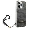 Dėklas Guess GUOHCP14LH4STK Apple iPhone 14 Pro 6,1″juodos spalvos hardcase 4G Print Strap