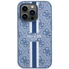 Guess telefono dėklas iPhone 14 Pro 6,1 GUHMP14LP4RPSB mėlynas hardtelefono dėklas Magsafe 4G Printed Stripes