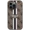 Guess GUHMP14LP4RPSW Apple iPhone 14 Pro 6.1″ rudos spalvos kietas dėklas 4G Printed Stripes MagSafe