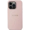 Apple iPhone 14 Pro Guess dėklas Saffiano MagSafe (GUHMP14LPSAHMCP) rožinės spalvos