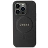 Apple iPhone 14 Pro Guess dėklas Saffiano MagSafe (GUHMP14LPSAHMCK) juodos spalvos