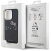 Apple iPhone 14 Pro Hello Kitty dėklas IML Kitty Face (HKHCP14LHKHLK) juodos spalvos