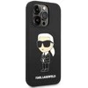 Karl Lagerfeld dėklas, skirtas iPhone 14 Pro 6,1 KLHMP14LSNIKBCK juodos spalvos kietas dėklas , skirtas Silikoninis Ikonik Magsafe