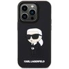 Apple iPhone 14 Pro Karl Lagerfeld dėklas Rubber Ikonik 3D (KLHCP14L3DRKINK) juodos spalvos
