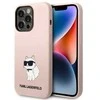Karl Lagerfeld dėklas, skirtas iPhone 14 Pro 6,1 KLHCP14LSNCHBCP rožinė kietas dėklas , skirtas Silikoninis Choupette