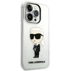 Apple iPhone 14 Pro Karl Lagerfeld dėklas IML NFT Ikonik (KLHCP14LHNIKTCT) skaidrus