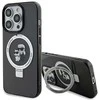 Apple iPhone 14 Pro Karl Lagerfeld dėklas Ring Stand Karl&Choupettte MagSafe (KLHMP14LHMRSKCK) juodos spalvos