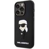 Apple iPhone 14 Pro Karl Lagerfeld dėklas Rubber Ikonik 3D (KLHCP14L3DRKINK) juodos spalvos