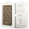Dėklas Guess GUBKP14XHG4SHW Apple iPhone 14 Pro Max 6,7" ruda book 4G Vintage Gold Logo