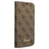 Dėklas Guess GUBKP14XHG4SHW Apple iPhone 14 Pro Max 6,7" ruda book 4G Vintage Gold Logo