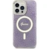 Apple iPhone 14 Pro Max Guess dėklas 4G MagSafe (GUHMP14XH4STU) violetinės spalvos