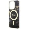 Apple iPhone 14 Pro Max Guess dėklas Golden Marble Collection MagSafe (GUHMP14XHTMRSK) juodos spalvos