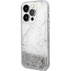 Guess GUHCP14XLCSGSGH Apple iPhone 14 Pro Max 6.7″ baltos spalvos kietas dėklas Liquid Glitter Marble