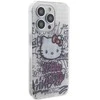 Apple iPhone 14 Pro Max Hello Kitty dėklas IML Kitty On Bricks Graffiti (HKHCP14XHDGPHT) baltos spalvos