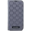 Apple iPhone 14 Pro Max Karl Lagerfeld Bookdėklas Saffiano Monogram (KLBKP14XSAKLHPG) sidabrinės spalvos