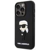 Dėklas Karl Lagerfeld KLHCP14X3DRKINK Apple iPhone 14 Pro Max 6.7" juodos spalvos hardcase Rubber Ikonik 3D