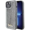 Guess GUHCP15SPSFDGSS Apple iPhone 15 / 14 / 13 6.1″ sidabrinis kietas dėklas Sequin Script Metal