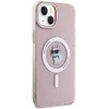 Karl Lagerfeld KLHMP15MHFCCNOP Apple iPhone 15 Plus / 14 Plus 6.7″ rožinės spalvos kietas dėklas IML Choupette MagSa