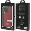 Apple iPhone 15 Pro Audi Synthetic odinis dėklas MagSafe (AU-TPUPCMIP15P-GT/D3-RD) raudonos spalvos