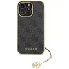 Dėklas Guess GUHCP15LGF4GGR iPhone 15 Pro 6.1" pilka/pilkas hardcase 4G Charms Collection
