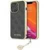 Dėklas Guess GUHCP15LGF4GGR iPhone 15 Pro 6.1" pilka/pilkas hardcase 4G Charms Collection