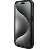 Dėklas Guess Apple iPhone 15 Pro 4G Collection Odinis Metalinis Logotipas MagSafe Juodas | ATSPĖK