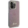 Guess GUHCP15LHDECMP Apple iPhone 15 Pro 6.1″ rožinės spalvos kietas dėklas IML Faceted Mirror Disco Iridescent