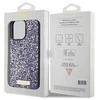 Dėklas GUESS GUHCP15LPFGSBSBSBSPP IPHONE 15 PRO 6.1 "PURPLE/PURPLE HARDCASE RHINESTONE METAL LOGO