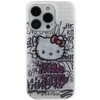 Hello Kitty HKHCP15LHDGPHT Apple iPhone 15 Pro 6.1″ baltos spalvos kietas dėklas IML Kitty On Bricks Graffiti